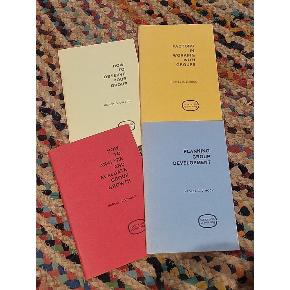 Leadership & Group Development Series of Books Hedley Dimock Concordia Univ 1974